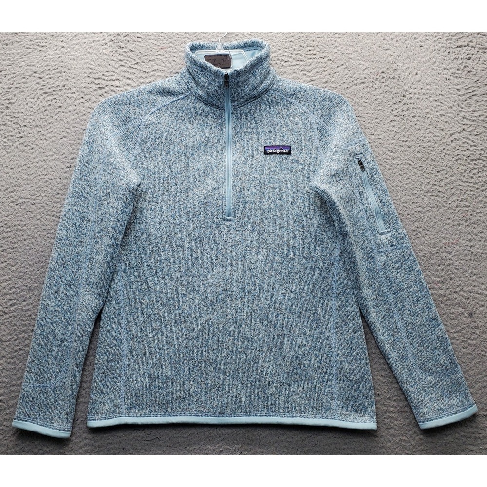 Patagonia Quarter Zip Better Sweater Womens Small Multi Knit Fleece Long Sleeve